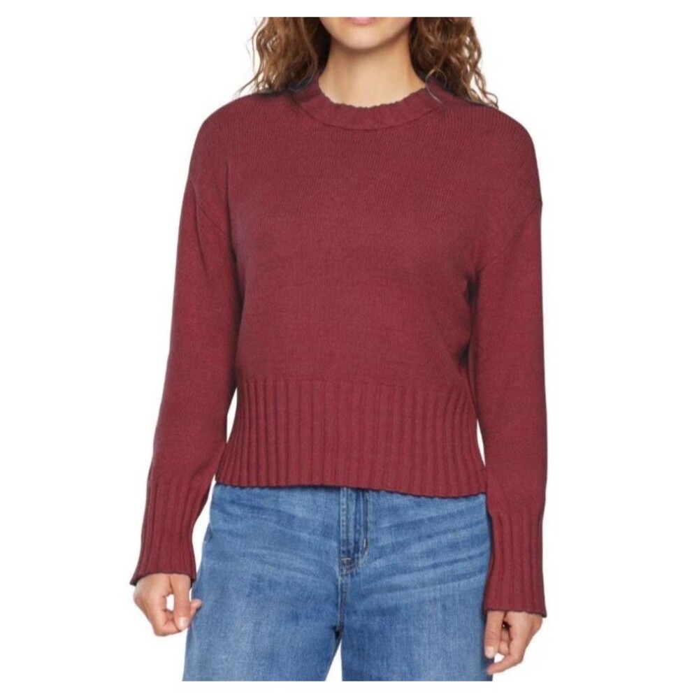 Gap Crewneck Sweater Womens size Small Pink Pullover Academia Heavyweight